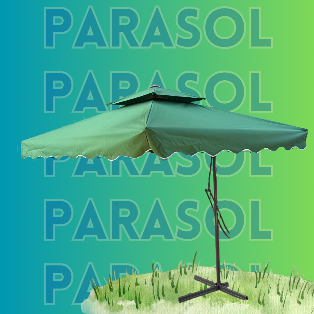 Parasol Carré Pour Jardin, Piscine, Terrasse, Cafétéria .. (2,2m/2,2m) 🌳🏖️