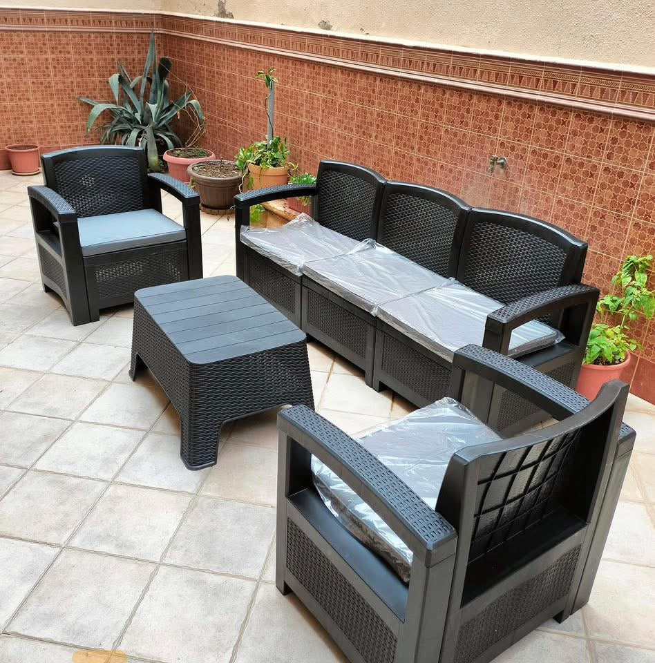 Salon Jardin + table Pour Jardins Terrasse 🍀🌞🌊 5Place / 6Place / 7Place