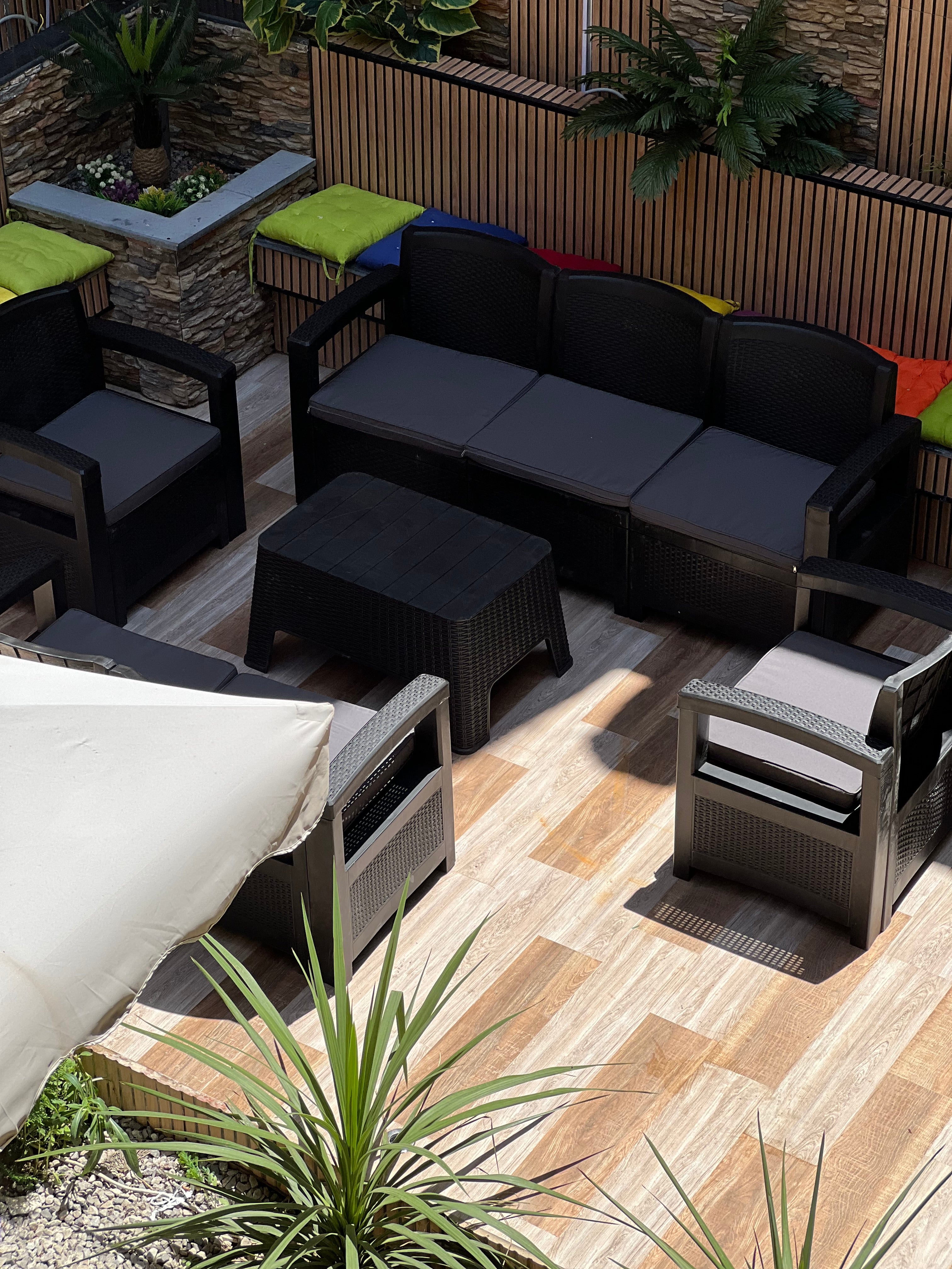 Salon Jardin + table Pour Jardins Terrasse 🍀🌞🌊 5Place / 6Place / 7Place